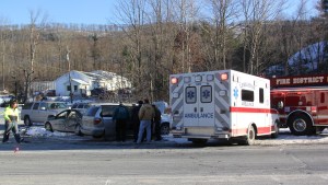 Car vs Van, SR209 and Catawissa Street, Tuscarora, Schuylkill Township, 1-29-2014 (1)