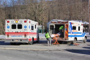 Car vs Van, SR209 and Catawissa Street, Tuscarora, Schuylkill Township, 1-29-2014 (2)