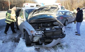 Car vs Van, SR209 and Catawissa Street, Tuscarora, Schuylkill Township, 1-29-2014 (5)