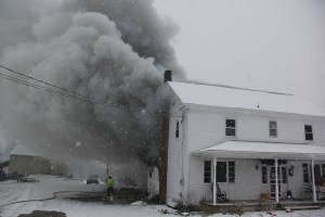 House Fire, 92 Ben Titus Road, Rush Township, 1-10-2014 (60)