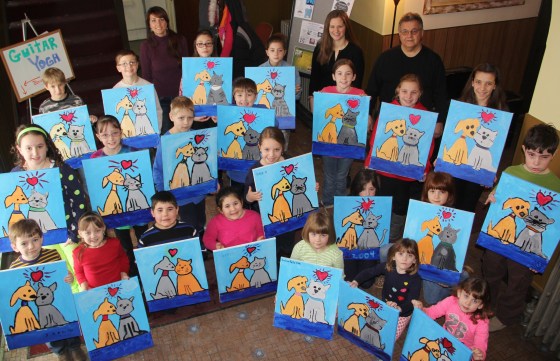 Paint and Laughs, Community Arts Center, Tamaqua, 1-25-2014 (93)