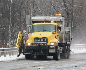 PennDOT Snowplow, Truck, SR309, South Tamaqua, 1-25-2014 (2)