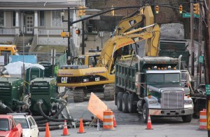 Sewer Work, Road Closed, Swatara Street, Tamaqua, 1-13-2014 (29)