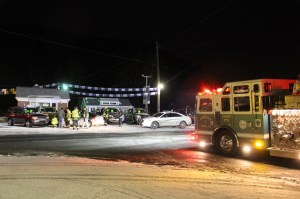 Single Motor Vehicle Accident, 309 Auto Sales, Tamaqua, 1-27-2014 (2)