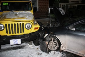 Single Motor Vehicle Accident, 309 Auto Sales, Tamaqua, 1-27-2014 (29)
