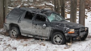 SUV Down Embankment, SR54, near Lake Hauto, Hometown, 1-31-2014 (14)