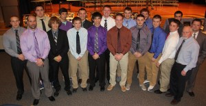 Tamaqua Raider Football Team Senior Recognition, Awards, Auditorium, Tamaqua, 1-30-2014 (2)