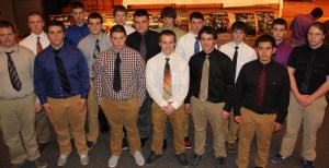 Tamaqua Raider Football Team Senior Recognition, Awards, Auditorium, Tamaqua, 1-30-2014 (6)