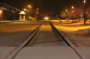 Train Station, Tracks, Snow, Tamaqua, 1-18-2014 (1)