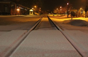 Train Station, Tracks, Snow, Tamaqua, 1-18-2014 (2)