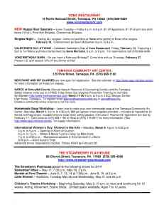 1-31-2014, Tamaqua Chamber of Commerce, Chamber Chatters3