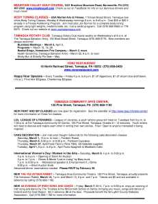 2-28-2014, Tamaqua Chamber of Commerce, Chamber Chatters4