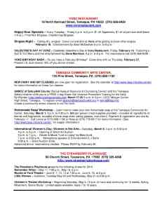 2-7-2014, Tamaqua Chamber of Commerce, Chamber Chatters3