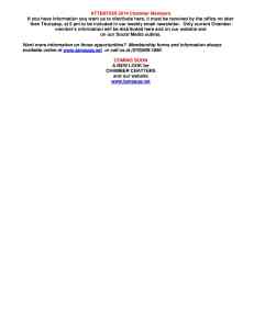 2-7-2014, Tamaqua Chamber of Commerce, Chamber Chatters4