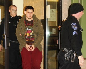 Arson Suspect in Custody, Police Station, Rush Township, 2-18-2014 (2) - Copy