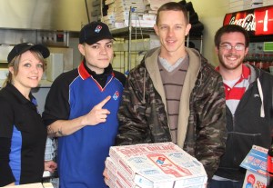 Businesses, Church Donate to Search Volunteers in Coaldale, 2-1-2014 (1)