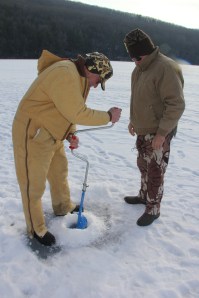 Fishing On the Ice Lake, State Park, Tuscarora, 2-1-2014 (10)