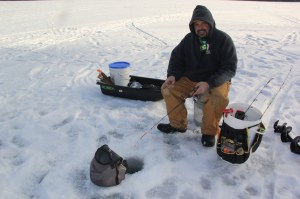 Fishing On the Ice Lake, State Park, Tuscarora, 2-1-2014 (12)