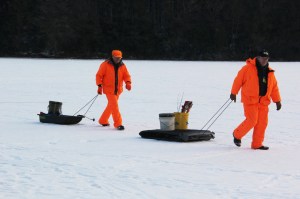 Fishing On the Ice Lake, State Park, Tuscarora, 2-1-2014 (121)