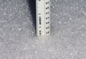 Measuring the Snow, Dutch Hill, Tamaqua, 2-5-2014 (17)