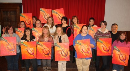 Paint and Sip, Community Arts Center, Tamaqua, 2-4-2014 (64)