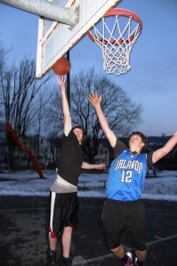 Playing Basketball, North and Middle Ward Playground, Tamaqua, 2-1-2014 (13)