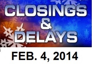 SCHOOL CLOSINGS AND DELAYS - Feb. 4