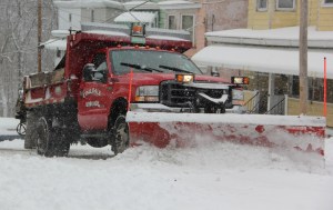 Snow Plow, Borough Worker, Coaldale, 2-4-2014