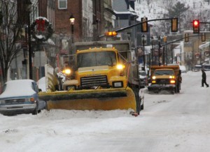 Snow Plows, Borough, PennDOT, Tamaqua, 2-5-2014 (2)