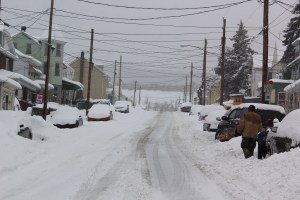 Snow Views of the Tamaqua Streets, Tamaqua, 2-13-2014 (3)