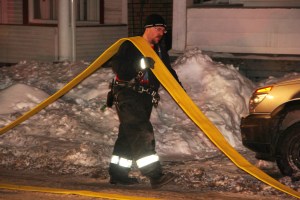 Structure Fire, 443 Pine St, Murphy's Beer Distributor, Tamaqua, 2-15-2014 (274)