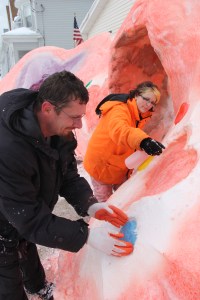 Valentines Day Igloo, East Fell Street, Summit Hill, 2-14-2014 (37)