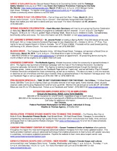 3-7-2014, Tamaqua Chamber of Commerce, Chamber Chatters3