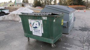 Blue Recycle Bins Gone, Removed, Next to Hometown Fire Company, Hometown (3)