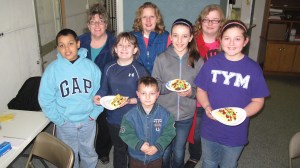 Pictured from front left are Juilo Herrera, McKenzee Coombe, Deagen Stout (in front), Jocelyn Rega and Olivia Stettler. From back left are Sue Coombe, instructor Daughn Edmunds and Amy Barron.