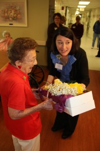 Elsie Rita Turns 99, Longtime Volunteer at Hospital, St Luke's Hospital, Coaldale, 3-13-2013 (2)