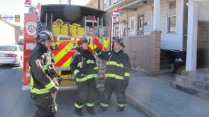 Firefighter Response, Malfunctioning Oil Burner, Center Street, Tamaqua, 3-13-2014 (5)