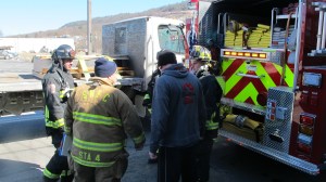 Firefighter Response, Malfunctioning Oil Burner, Center Street, Tamaqua, 3-13-2014 (7)