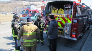 Firefighter Response, Malfunctioning Oil Burner, Center Street, Tamaqua, 3-13-2014 (9)