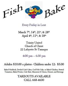 Fish Bake, Trinity UCC