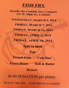 Fish Fry, Coaldale Fire Company