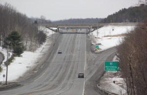 Future Traffic Light, Under Interstate 81 Off Ramp Bridge, US309, Kline Township, 3-2-2014 (22)