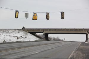 Future Traffic Light, Under Interstate 81 Off Ramp Bridge, US309, Kline Township, 3-2-2014 (40)