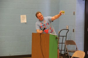 Tim Gombar MC's the event.