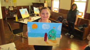 Kids Painting, Community Arts Center, Tamaqua, 3-15-2014 (11)