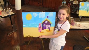 Kids Painting, Community Arts Center, Tamaqua, 3-15-2014 (12)