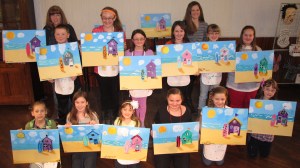Kids Painting, Community Arts Center, Tamaqua, 3-15-2014 (19)
