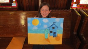 Kids Painting, Community Arts Center, Tamaqua, 3-15-2014 (9)