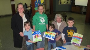 Pictured from left are Vicky Benack, Abby Benack, Kathleen Quinn -Farber, Izzy DiCarlo, Linda DiCarlo, and August "Gus" DiCarlo.