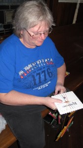 Kumihimo Craft, Community Arts Center, Tamaqua, 3-11-2014 (1)